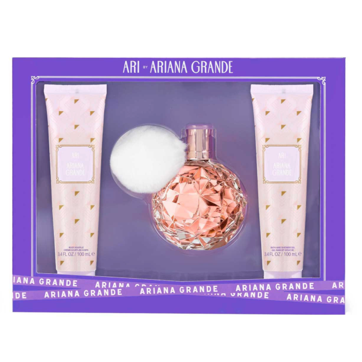 ARI BY ARIANA GRANDE SET 3 PIEZAS EDP 100ML + CREMA CORPORAL 100ML + GEL DE DUCHA 100ML